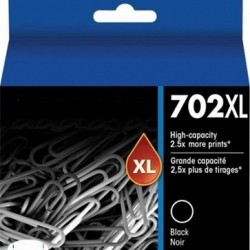 Epson 702XL 2.5x yield High Capacity Black Ink Cartridge Compatible WF3720 WF3725