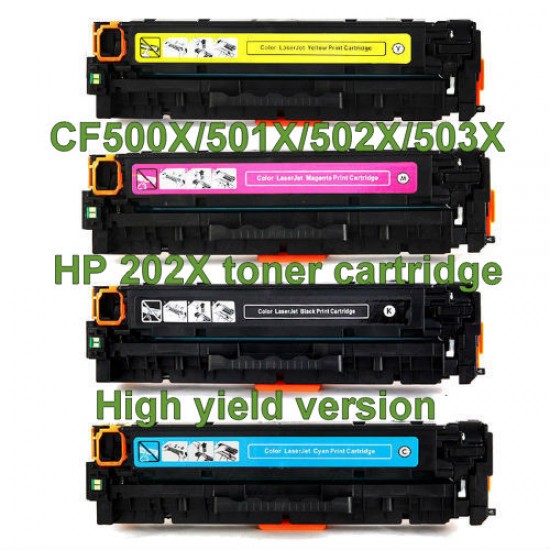 HP 202X / CF500X/CF501X/CF502X/CF503X Toner Cartridge Tonerink Brand HP 202X / CF500X/CF501X/CF502X/CF503X Toner Cartridge Tonerink Brand