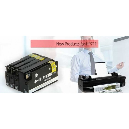 HP 711XL ink 80ml Black Ink compatible CZ133A Tonerink Brand HP 711XL ink 80ml Black Ink compatible CZ133A Tonerink Brand